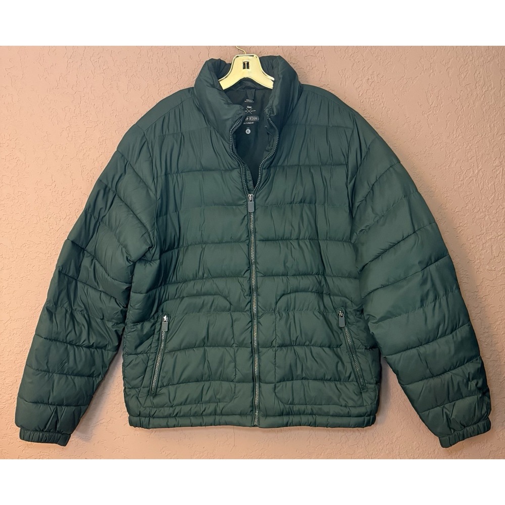 Gap Men's Hunter Green Outdoor Edition Puffer Coat Jacket XL Precision Outerwear